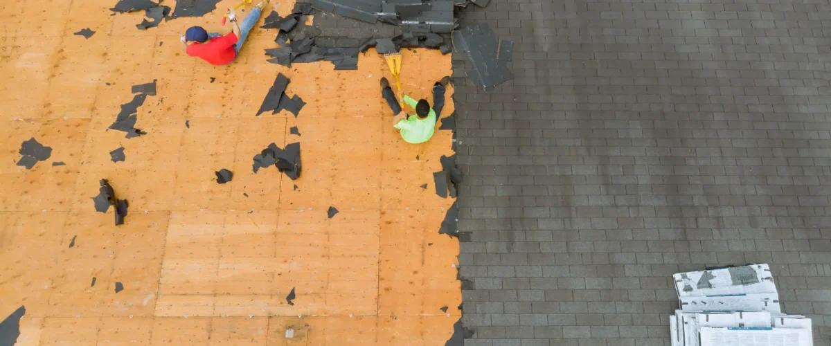Demontaż starego pokrycia dachowego